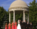 The Solliday Wedding Bridal Party in the Gardens