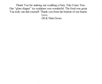 Thank You from Jill & Matt Groux