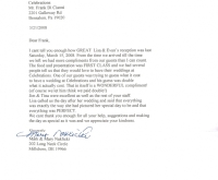 Reception on March 15, 2008